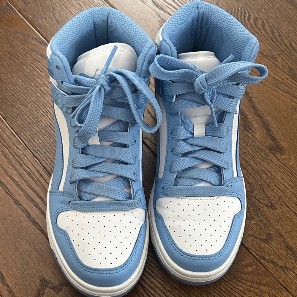 Puma Kids Sneakers - Light Blue and White